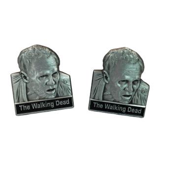Personalized Character Antique Nickel 3D Lapel Pin